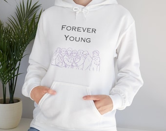 Sudadera con capucha BTS 'Forever Young' / Sudadera estética Kpop ARMY / Regalo Kpop / Merchandising de conciertos