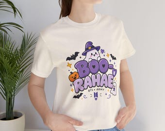 Boo-rahae Halloween T-Shirt | BTS ARMY Halloween Tee | Purple Ghost Shirt | K-Pop Fan Gift | BTS Halloween Shirt