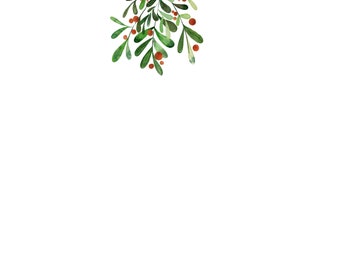 Cutest Little Mistletoes Baby Footprint Craft, Personalized Christmas Decor, Children's Keepsake, DIY Children's Footprint Craft
