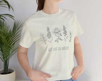 Nature Wanderer Tee, Woodland Adventure T-Shirt, Outdoor Enthusiast Top, Hiking Lovers Shirt, Camping Graphic Tee, Wilderness Explorer
