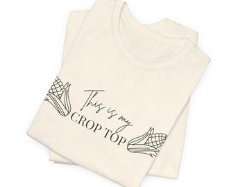 Crop Top Agriculture Tee, Farming T-Shirt, Gardening Shirt, Rural Life Top, Agriculture Lover Gift, Harvest Festival Apparel