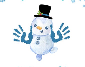 I love you SNOW much winter children's craft, DIY handprint craft, printable, digital download, chrildren's handprint craft