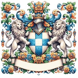Create a Custom Family Crest Design | Personalized Coat of Arms | Heraldic Emblem | Custom Family Heritage Artwork | Digital Product