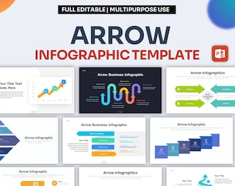 Arrow Infographic PowerPoint Template | Best PowerPoint Template, Easy to Edit, Professional PowerPoint Templates