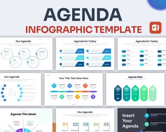 Agenda Infographic PowerPoint Template | Best PowerPoint Template, Easy to Edit, Professional PowerPoint Templates
