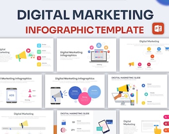 Digital Marketing Infographic PowerPoint Template | Best PowerPoint Template, Easy to Edit, Professional PowerPoint Templates