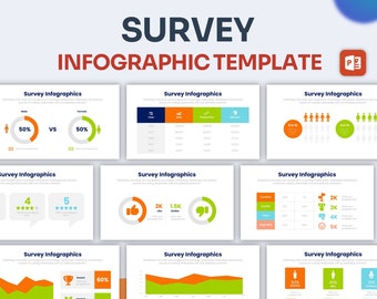 Survey Infographic PowerPoint Template | Best PowerPoint Template, Easy to Edit, Professional PowerPoint Templates