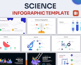Science Infographic PowerPoint Template | Best PowerPoint Template, Easy to Edit, Professional PowerPoint Templates