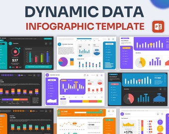 Dynamic Data Infographic PowerPoint Template | Best PowerPoint Template, Easy to Edit, Professional PowerPoint Templates