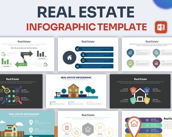 Real Estate Infographic PowerPoint Template | Best PowerPoint Template, Easy to Edit, Professional PowerPoint Templates