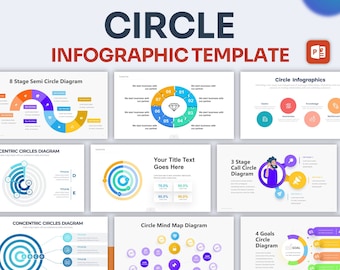 Circle Infographic PowerPoint Template | Best PowerPoint Template, Easy to Edit, Professional PowerPoint Templates
