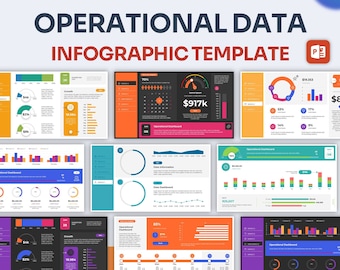 Operational Data Infographic PowerPoint Template | Best PowerPoint Template, Easy to Edit, Professional PowerPoint Templates