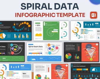 Spiral Data Infographic PowerPoint Template | Best PowerPoint Template, Easy to Edit, Professional PowerPoint Templates