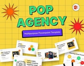 Pop Agency Creative Business PowerPoint Template