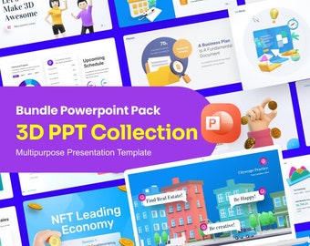 3D Premium PowerPoint Template Pack Fully Animated