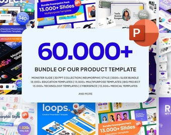 ALL SHOP ACCESS 60.000+ Premium PowerPoint Templates Bundle