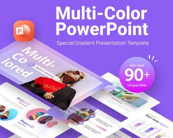 Multicolor Creative Gradient PowerPoint Presentation Template