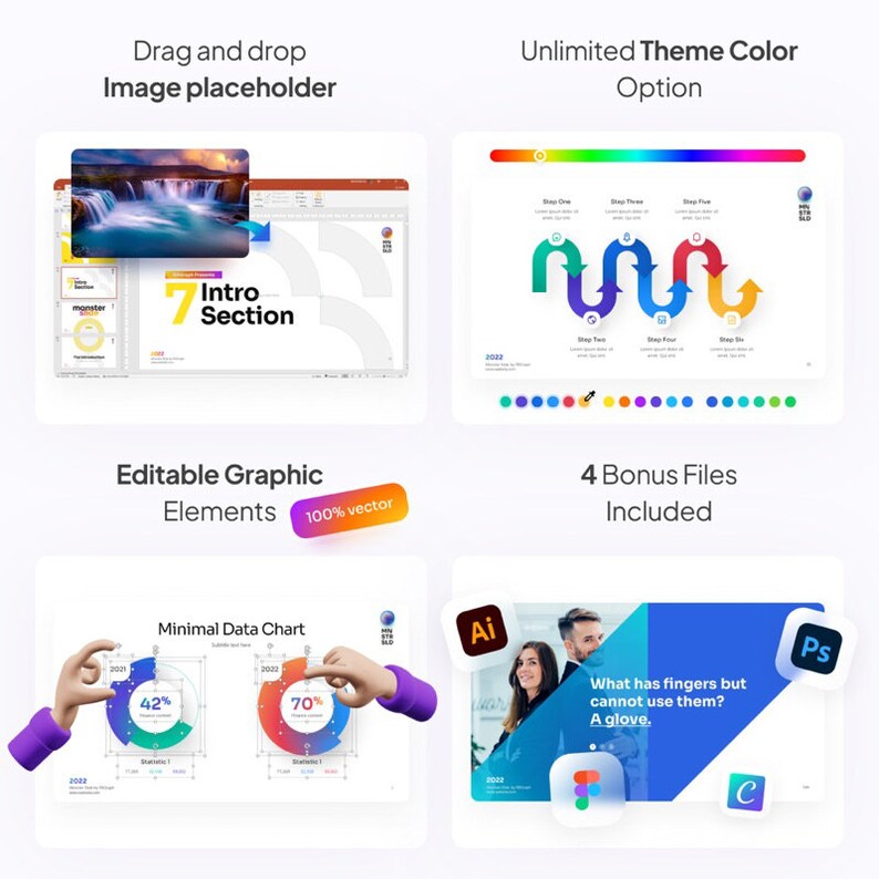 Monster Slides Premium Powerpoint Presentation Template - Etsy