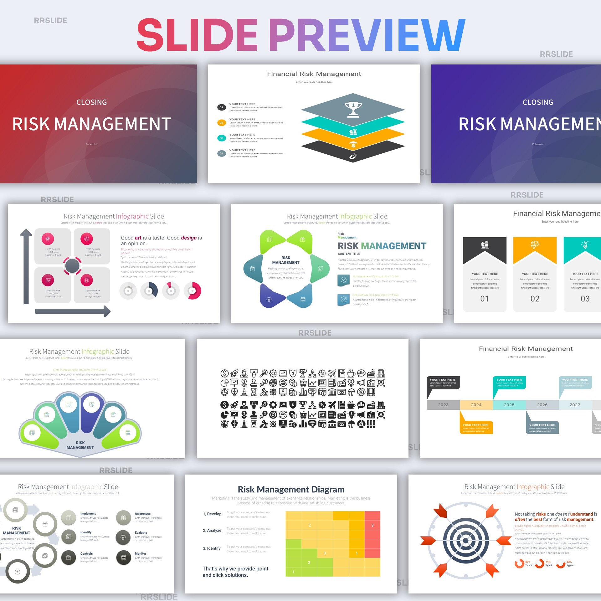 Risk Management Infographic Powerpoint Template | Best Powerpoint ...