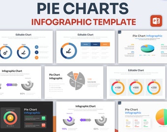 Pie Charts Infographic PowerPoint Template | Best PowerPoint Template, Easy to Edit, Professional PowerPoint Templates