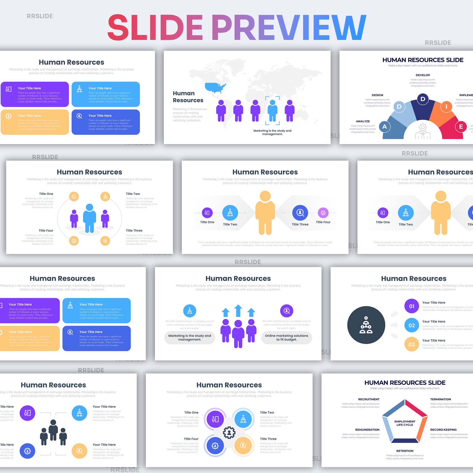 Human Resources Infographic Powerpoint Template | Best Powerpoint ...