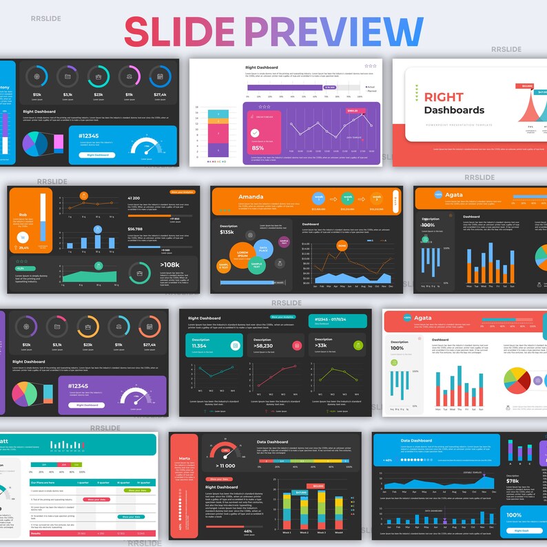 Data Charts Infographic Powerpoint Template Best Powerpoint Template ...