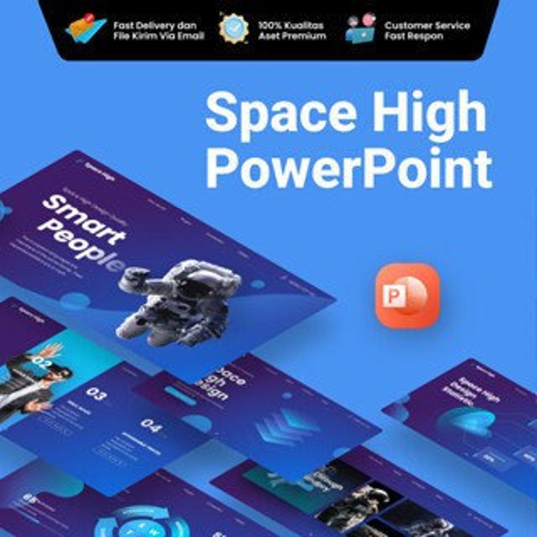 Space High Creative Technology Powerpoint Presentation Template Fully ...