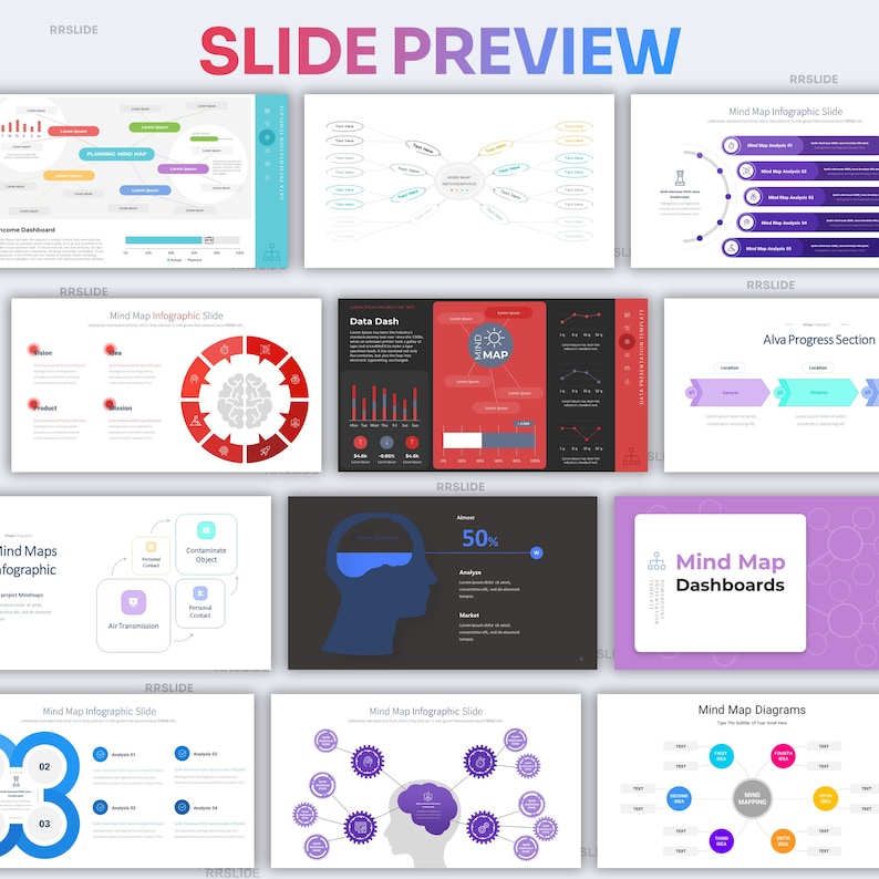 Mind Map Infographic Powerpoint Template | Best Powerpoint Template ...