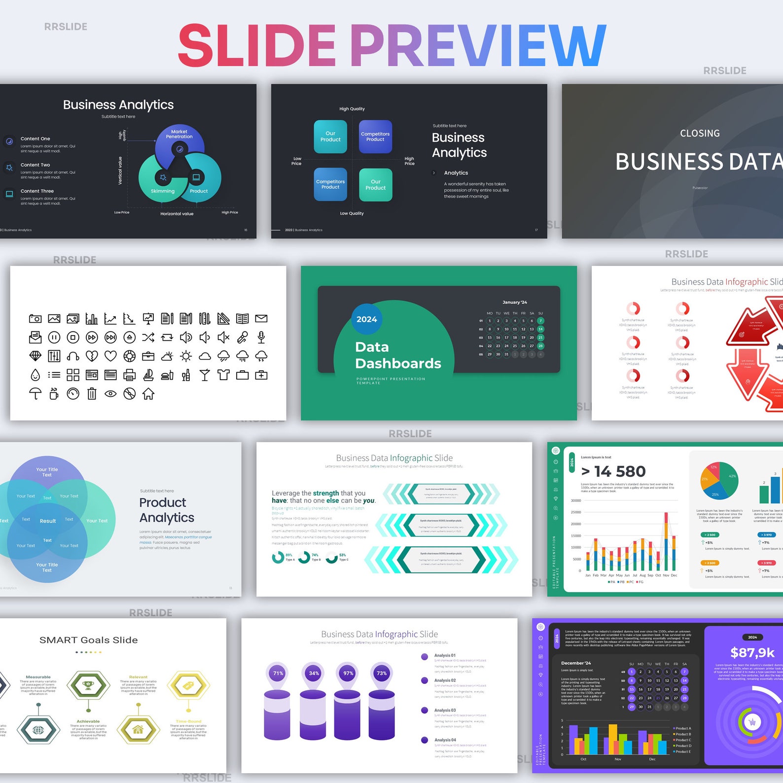 Data Analysis Infographic Powerpoint Template | Best Powerpoint ...