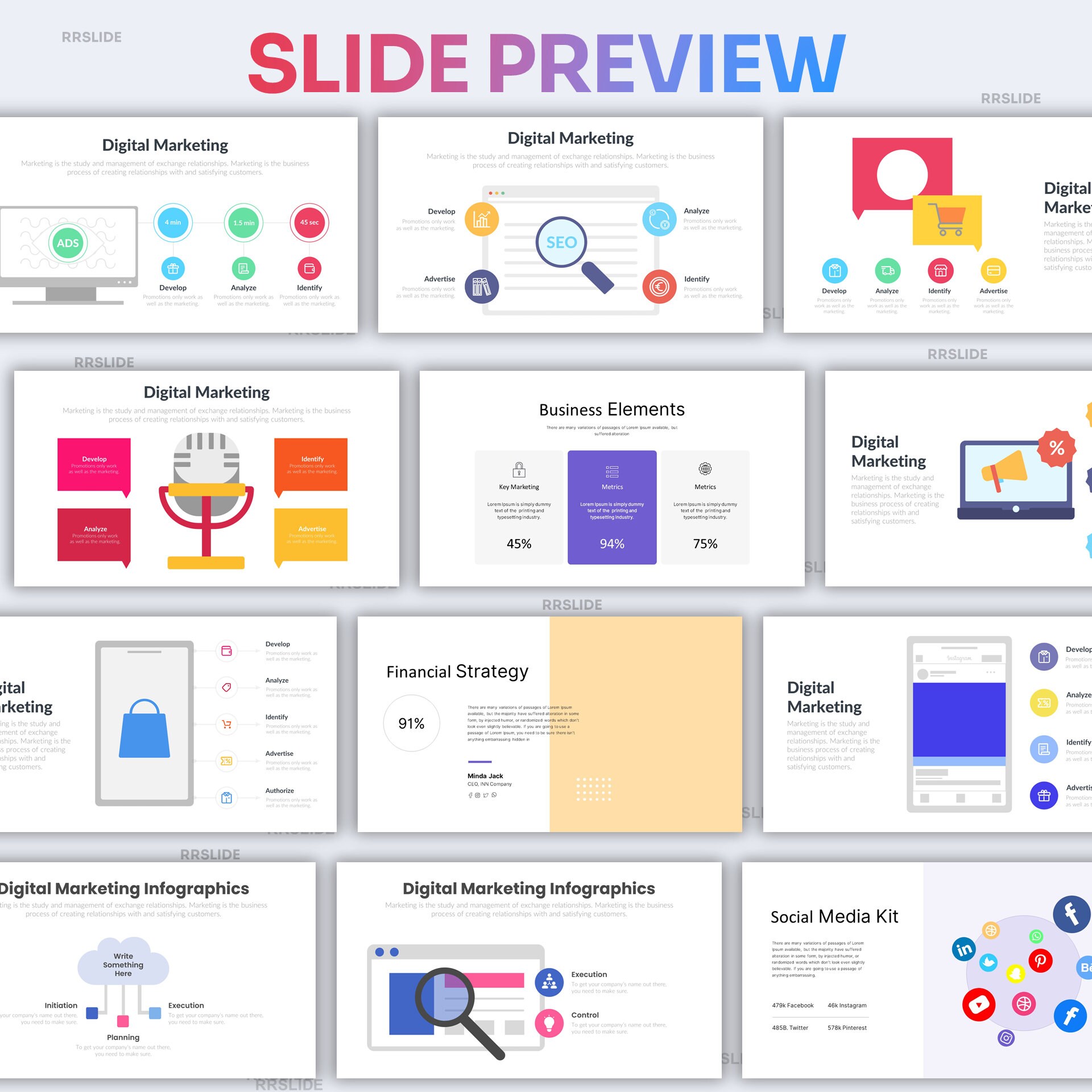 Digital Marketing Infographic Powerpoint Template Best Powerpoint ...