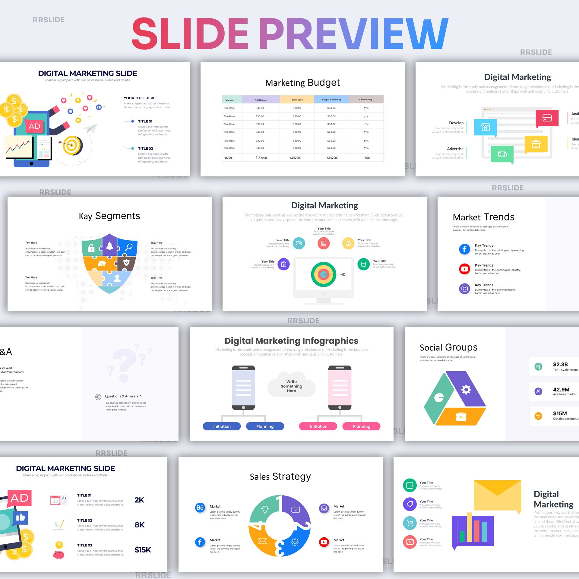 Digital Marketing Infographic Powerpoint Template | Best Powerpoint ...