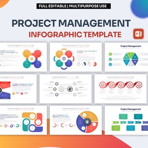 Project Management Infographic PowerPoint Template | Best PowerPoint Template, Easy to Edit, Professional PowerPoint Templates