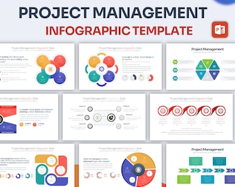 Project Management Infographic PowerPoint Template | Best PowerPoint Template, Easy to Edit, Professional PowerPoint Templates