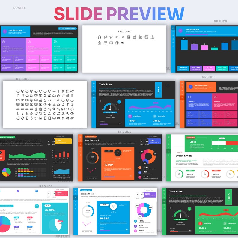 Data Interactive Infographic Powerpoint Template | Best Powerpoint ...