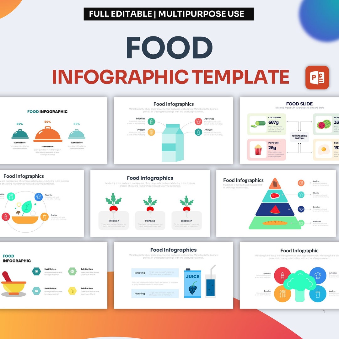 Food Infographic Powerpoint Template | Best Powerpoint Template, Easy ...