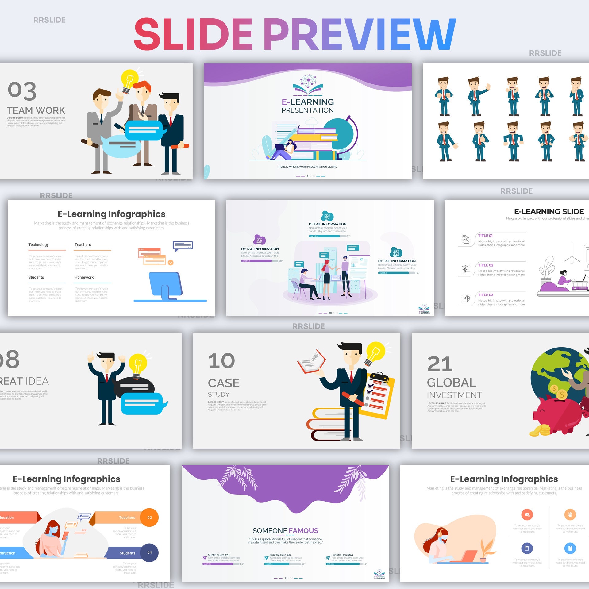 Elearning Infographic Powerpoint Template | Best Powerpoint Template ...