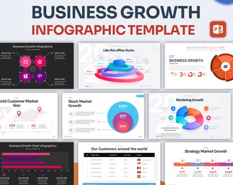 Business Growth Infographic PowerPoint Template | Best PowerPoint Template, Easy to Edit, Professional PowerPoint Templates