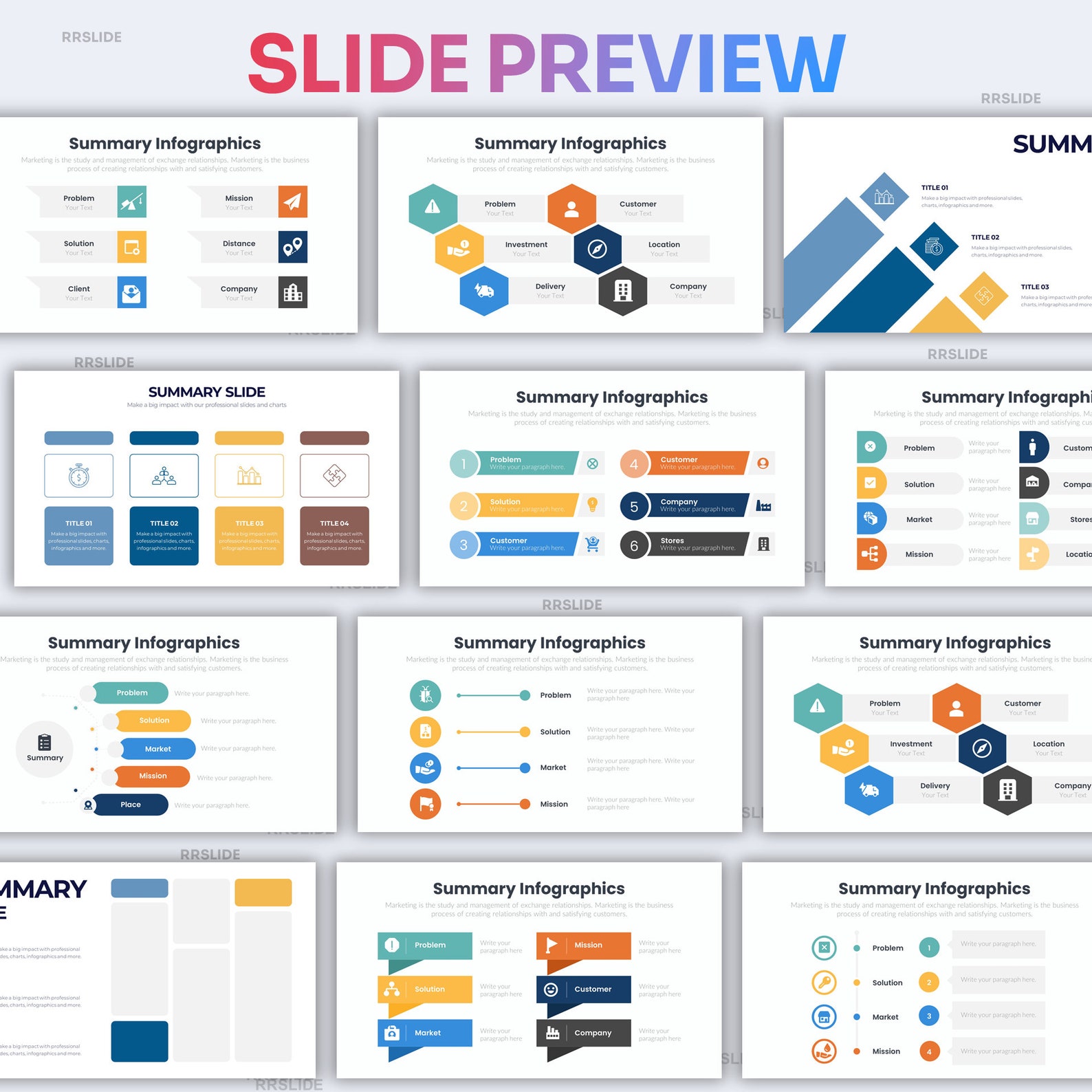 Executive Summary Infographic Powerpoint Template | Best Powerpoint ...