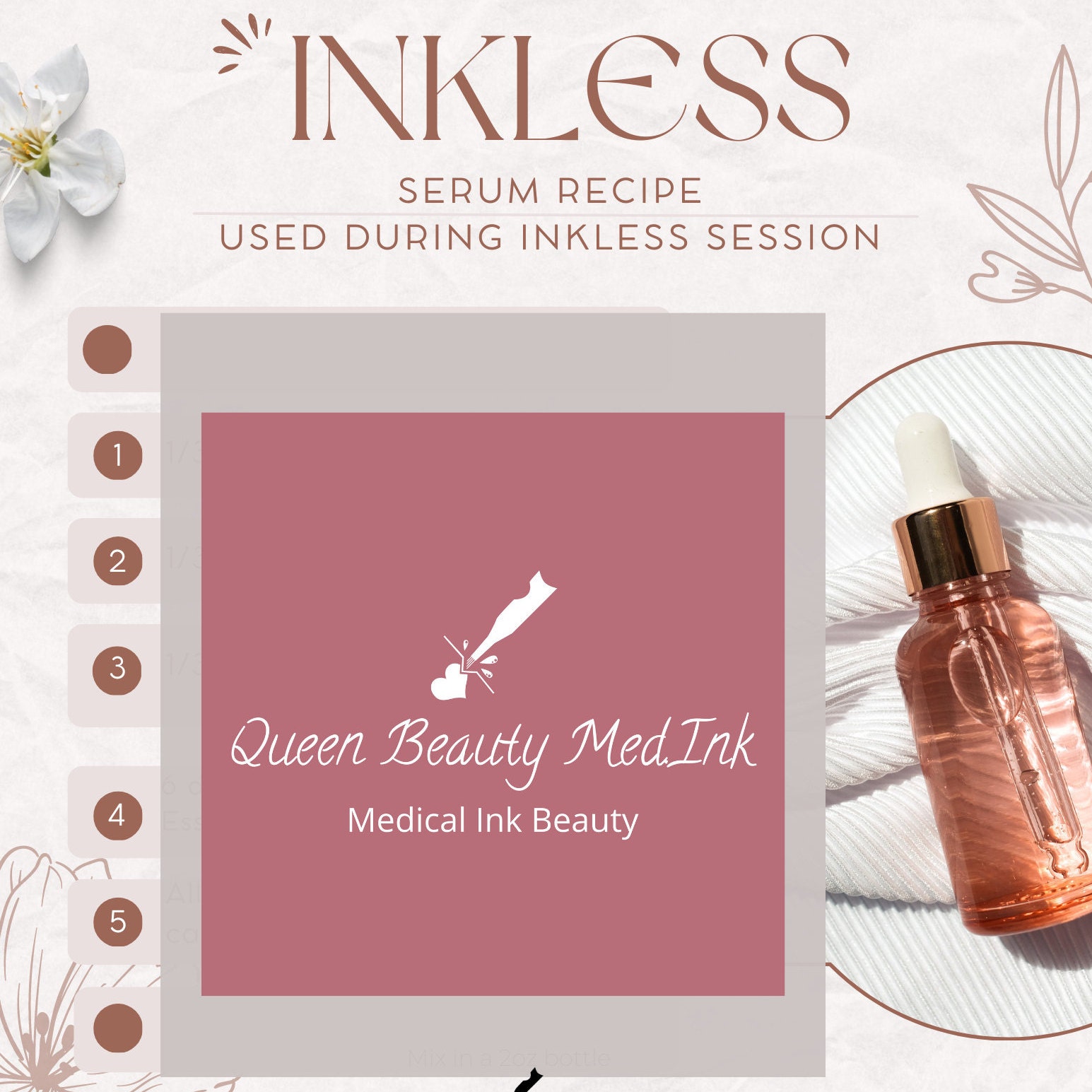 Inkless Serum Recipe for Stretch Mark Rejuvenation - Etsy