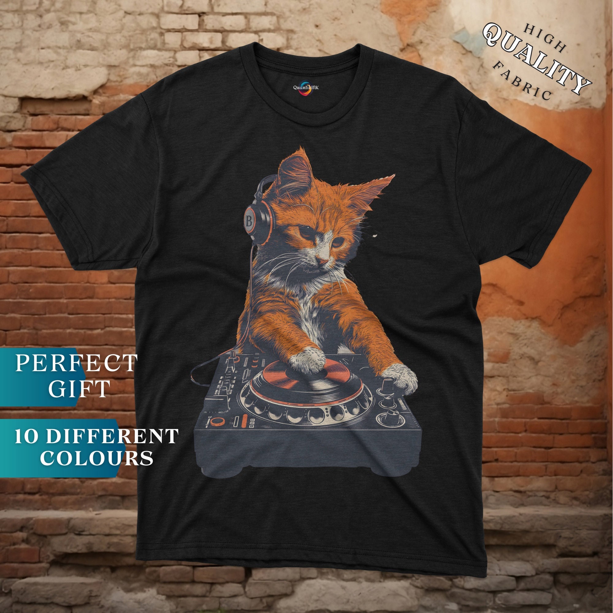 Dj Cat T Shirt Etsy Canada