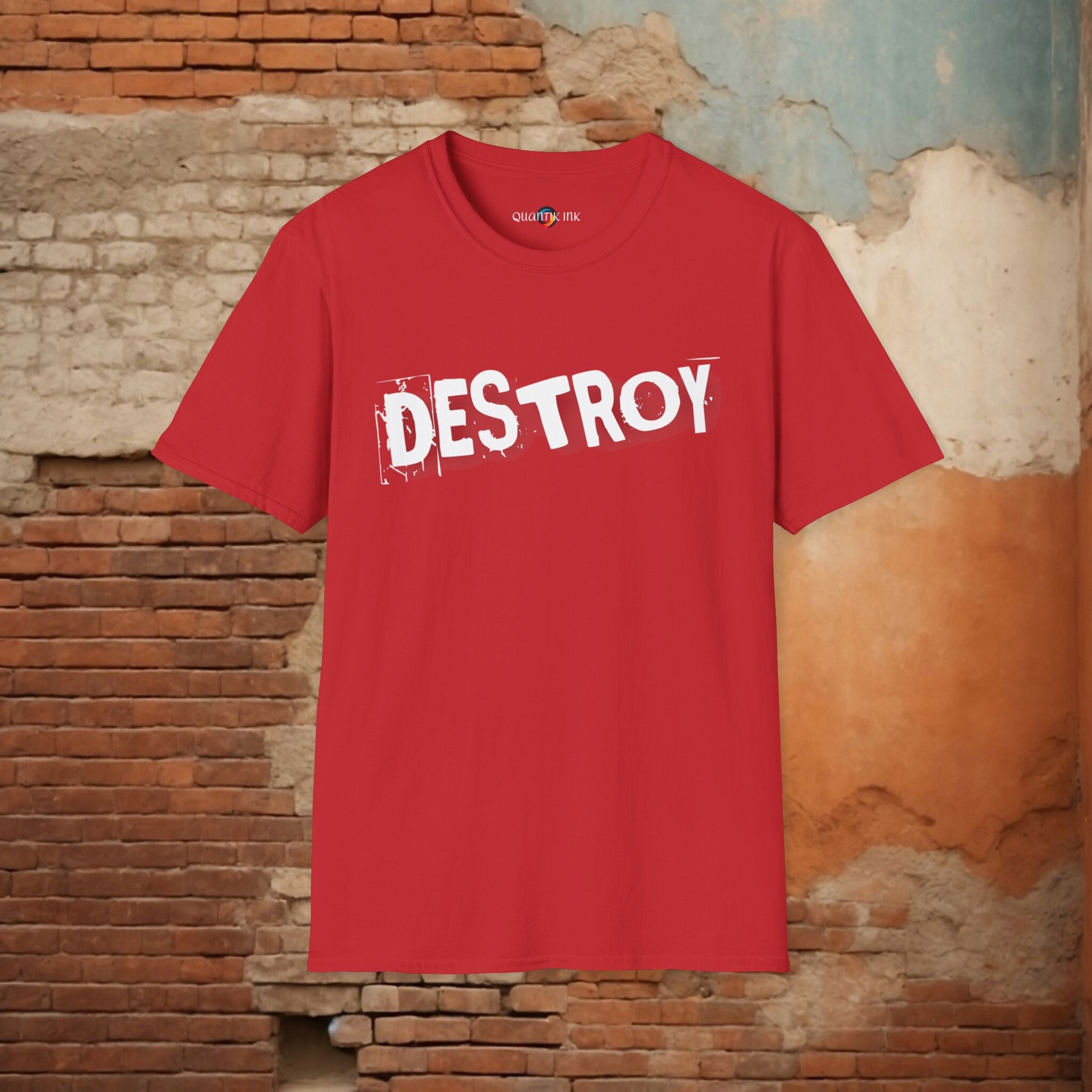 Destroy T-shirt, Punk Style, Urban Graphic Design, Alternative