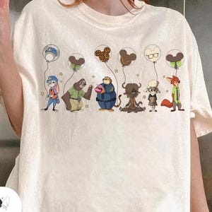 Zootopia Balloons Shirt, Judy Hopps Nick Wilde Tee, Zootopia Friends Shirt, Disney Zootopia Tee, Disney Vacation Tee, Family 2025 Trip tees