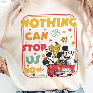 Disney Mickey & Minnie's Runaway Railway Nothing Can Stop Us Now Shirt, WDW Magic Kingdom Disneyland Family Vacation Holiday Gift