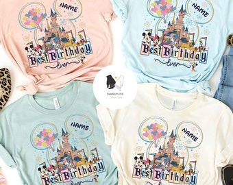 Personalized Disney Birthday Shirt, Mickey & Friends Birthday Trip TeeS, Best Birthday Ever, Disney Birthday Boy Girl, Disney Birthday Squad