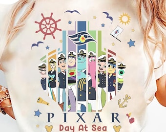 Disney Cruise Pixar Day At Sea 2026 T-shirt, Disney Pixar Characters Cruise Shirt, Disney Monster Inc Toy Story Cruise, Family Matching Tees