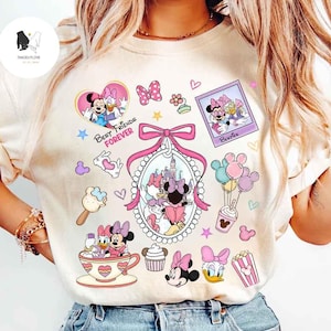 Coquette Bows Minnie and Daisy shirt, Disney With My Bestie, Disney Girls Trip shirts, WDW Magic Kingdom Disneyland Matching Girls Tee
