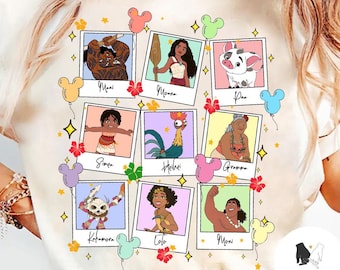 Disney Moana 2 Characters T-shirt, Moana Movie shirt, Moana Princess Trip shirt, Disney Family Vacation Tee, WDW Disneyland Vacation Tees