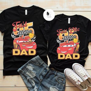 Lightning McQueen Matching Dad and Son Shirts, Cars Matching Father Son T-shirt, Father's Day gifts, Disney Family Vacation tee, Disney Trip bild 3