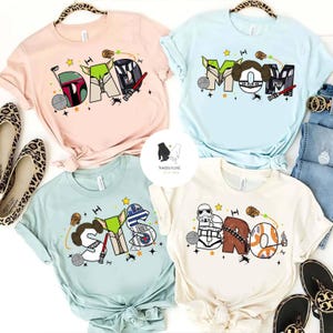 Personalized Star Wars Character Shirt, Disney Star Wars Family shirts, Galaxy's Edge, Disneyland Family Vacation shirts, Darth Vader Shirt