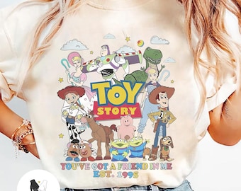 Vintage Disney Toy Story shirt, You've Got A Friend In Me, Disneyland Matching Shirt, Toy Story Land, Disney Woody Jessie Buzz Lightyear Tee